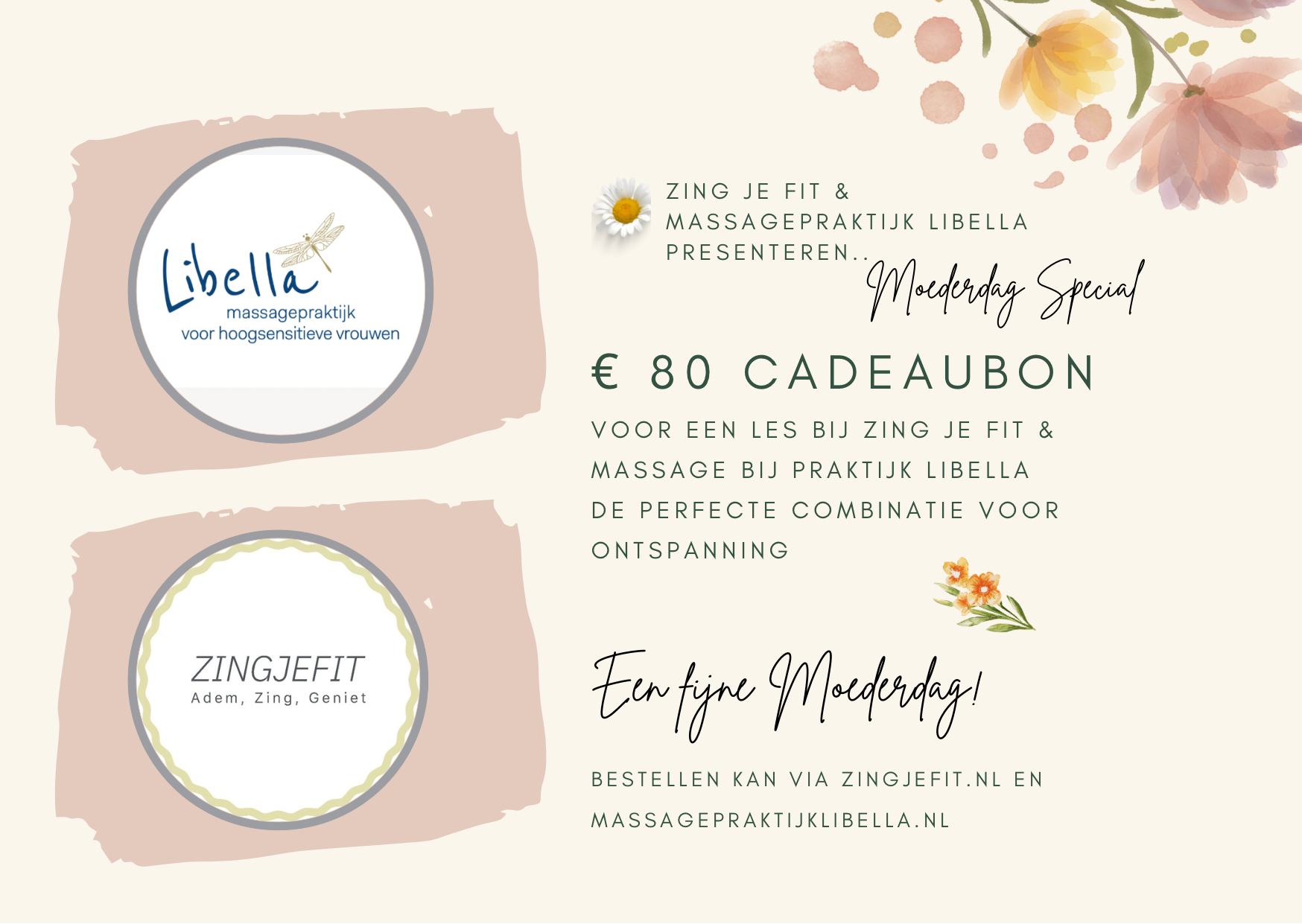 Moederdag Cadeaubon Moederdag cadeaubon